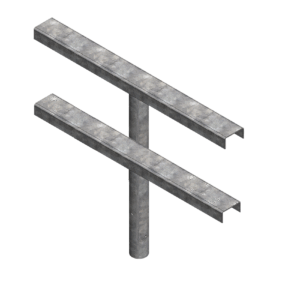 Cruceta doble paralelas 1 metro